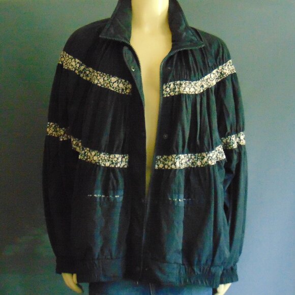 Free People We the Free Navy On My Mind Dolman Puffer Bomber Jacket L - Picture 5 of 11